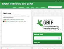 Tablet Screenshot of data.biodiversity.be